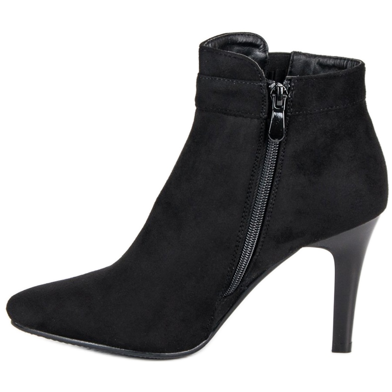 Groto Gogo Bottines noires sur talon haut le noir 1 Groto Gogo Bottines noires sur talon haut le noir 1