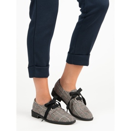 Chaussures nouées à carreaux VICES gris 1 Chaussures nouées à carreaux VICES gris 1