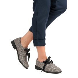 Chaussures nouées à carreaux VICES gris 2 Chaussures nouées à carreaux VICES gris 2