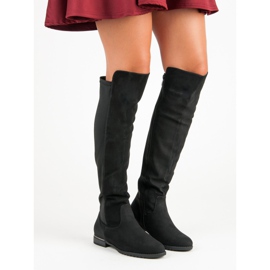 Super Me Bottes décontractées en daim le noir 3