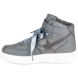 Bottines à la mode gris 1
