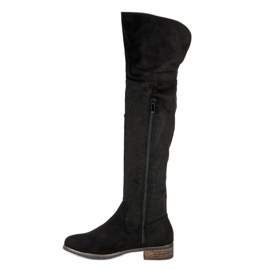 Queentina Bottines bohème en daim le noir 3
