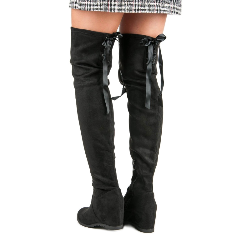 Bestelle Cuissardes noires sur Wedge 2