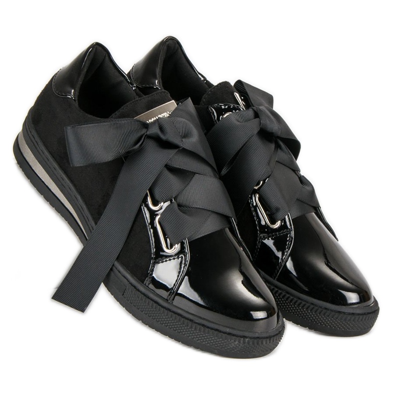 Filippo Baskets élégantes le noir 1