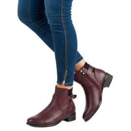 Filippo Bottines confortables Bottines Jodhpur rouge 5