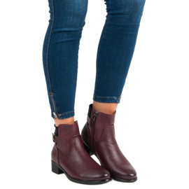 Filippo Bottines confortables Bottines Jodhpur rouge 4