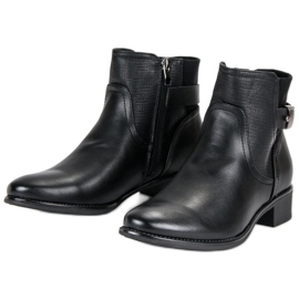 Filippo Bottines confortables Bottines Jodhpur le noir 3