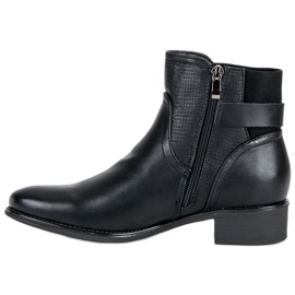 Filippo Bottines confortables Bottines Jodhpur le noir 1