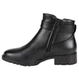 Vices Bottes basses avec une boucle le noir 3