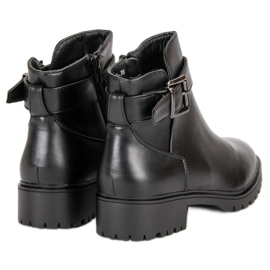 Vices Bottes basses avec une boucle le noir 4
