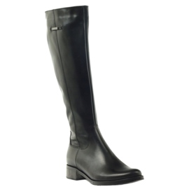 Bottes cavalières noires Arka 7217 le noir 1