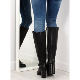 Bottines noires à talon QT02P noir le noir 6