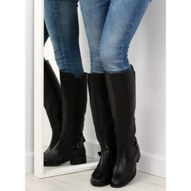 Bottes femme noires QT01P noir le noir 1