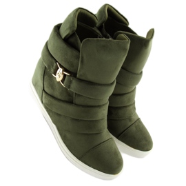 Baskets femme vertes H6507 A.GREEN 2