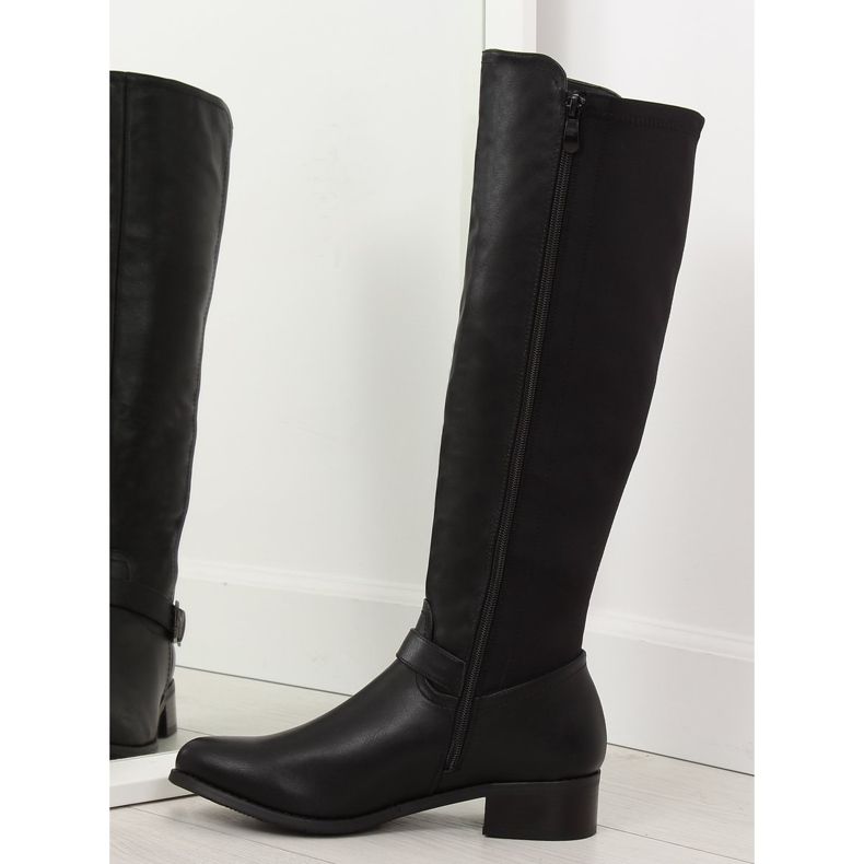 Bottes noires pour femmes PE179P noir 2