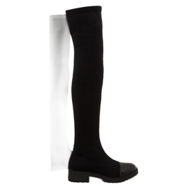 Bottes noires élastiques RB12 noir le noir 2
