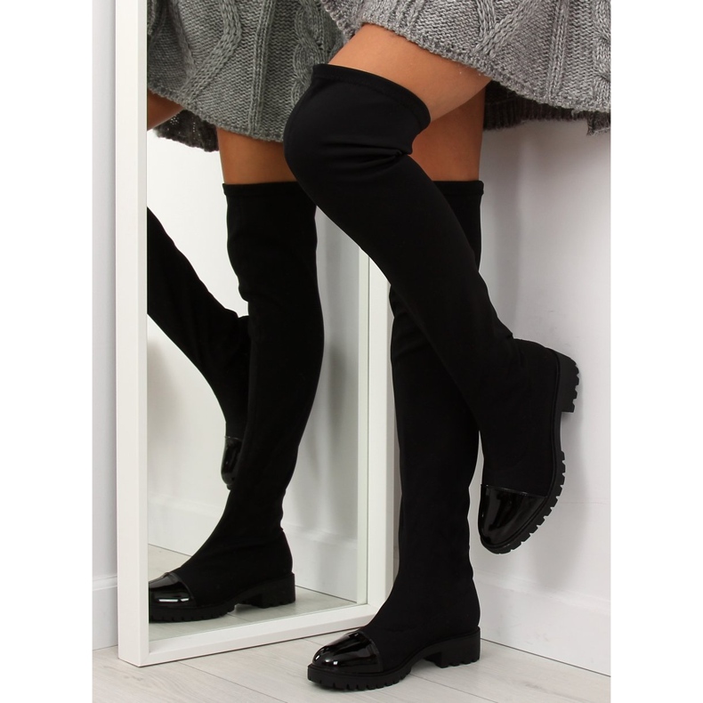 Bottes noires élastiques RB12 noir 1