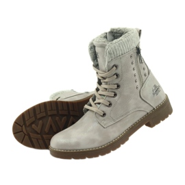 DK Boots Timberki sur fourrure gris perle 4