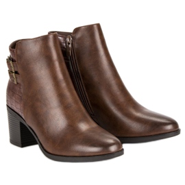 Filippo Bottines classiques à talons hauts brun 6