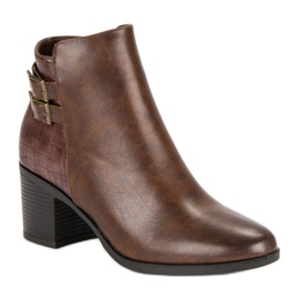 Filippo Bottines classiques à talons hauts brun 3