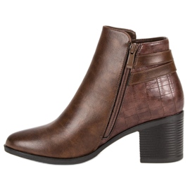 Filippo Bottines classiques à talons hauts brun 4