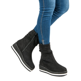 Primavera Bottines compensées noires le noir 2