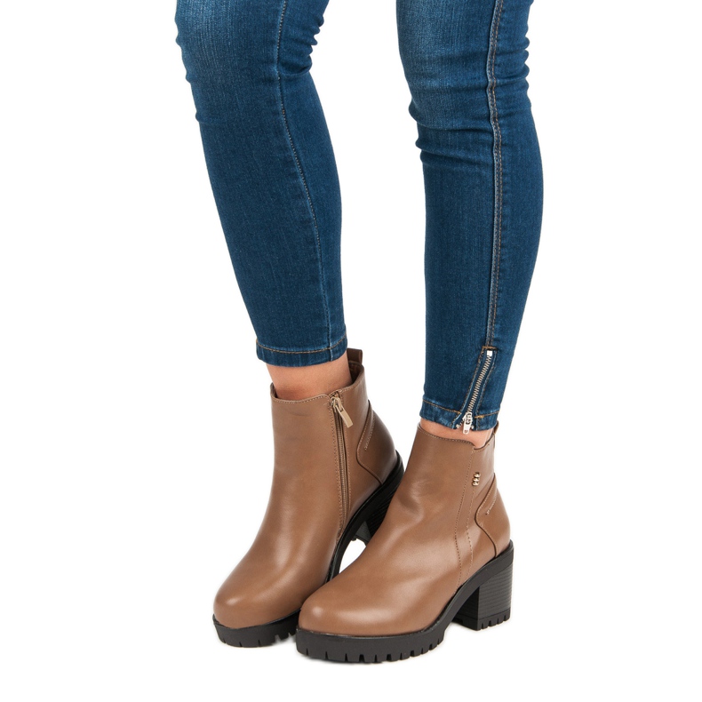 Talons hauts marrons brun 2