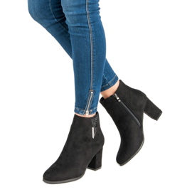 Bottines en daim noir le noir 4
