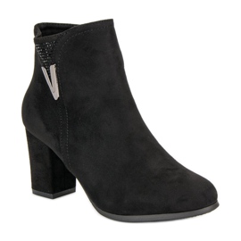 Bottines en daim noir le noir 5
