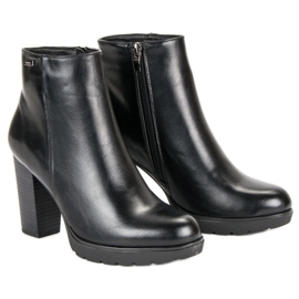 Weide Bottines noires sur le poteau 1