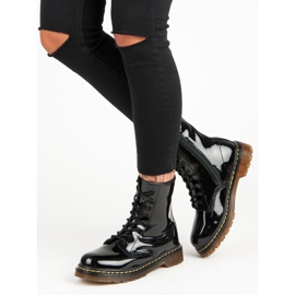 Boots Laquées Glany MCKEY noir 1