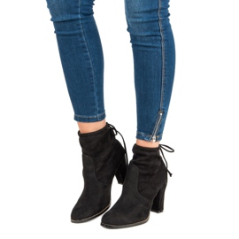 Lemax Bottines à talons hauts le noir 4