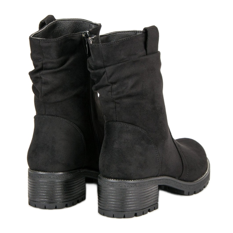 Lucky Shoes Travailleurs du daim noir 1