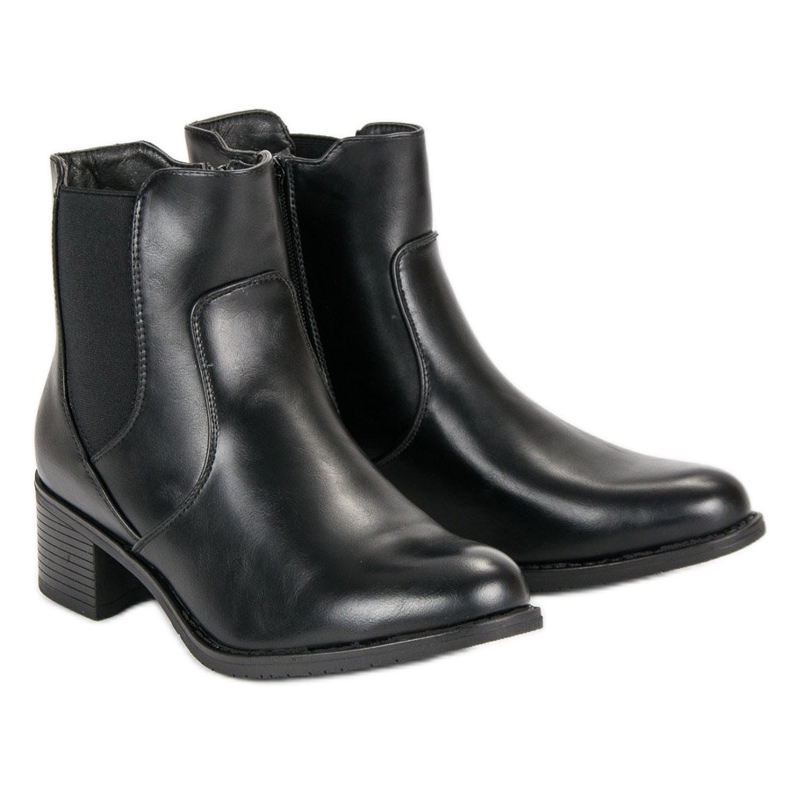 Bottines Chelsea noires de VINCEZA 1