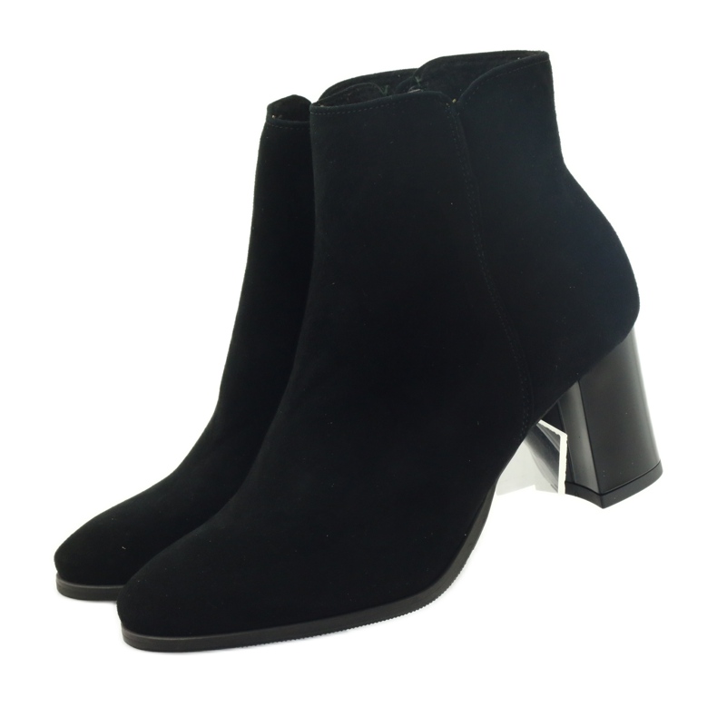 Bottines Esperansa 1823 en daim noir noir le noir 3