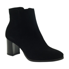 Bottines Esperansa 1823 en daim noir noir le noir 1