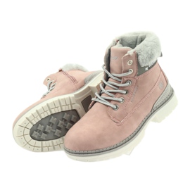 American Club Bottes américaines bottines bottes d'hiver 708122 gris rose 4 American Club Bottes américaines bottines bottes d'hiver 708122 gris rose 4