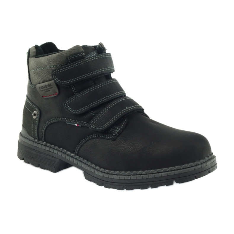 American Club Bottines américaines bottes d'hiver 708139 le noir 1 American Club Bottines américaines bottes d'hiver 708139 le noir 1