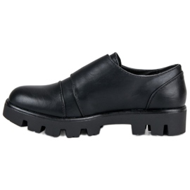 J. Star Chaussures de moine décontractées le noir 1