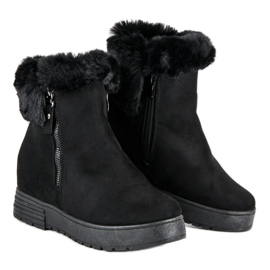 Lucky Shoes Bottines compensées noires le noir 1