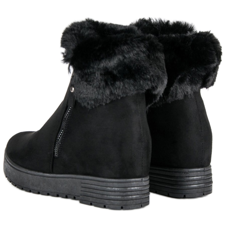 Lucky Shoes Bottines compensées noires le noir 2