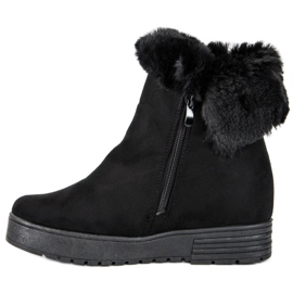 Lucky Shoes Bottines compensées noires le noir 3