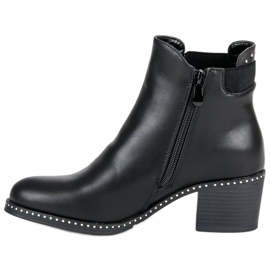 Lucky Shoes bottes rock Jodhpur noir 1