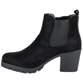 Super Me Bottines Jodhpur en daim noir 1