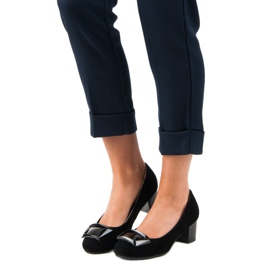 J. Star Escarpins en daim le noir 4