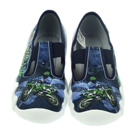 Befado chaussures pour enfants pantoufles 290y170 bleu vert bleu marine 4