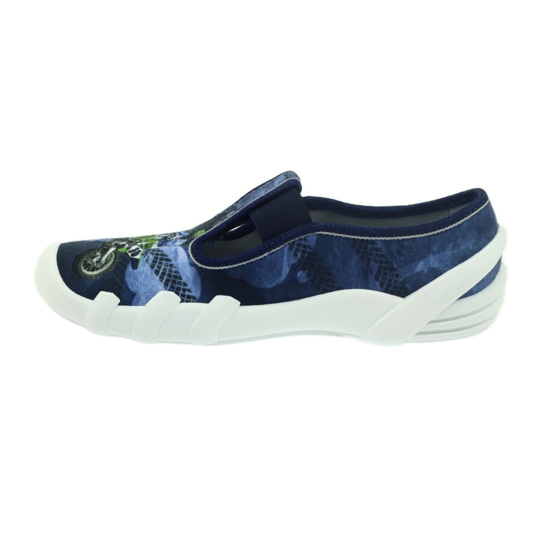 Befado chaussures pour enfants pantoufles 290y170 bleu vert bleu marin 3