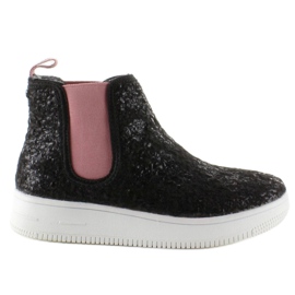 Bottines Chelsea pour enfants semelle sport noir 1
