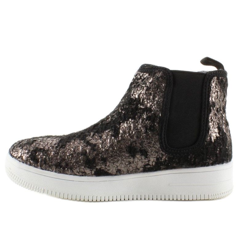 Bottines Chelsea pour enfants semelle sport noir 2