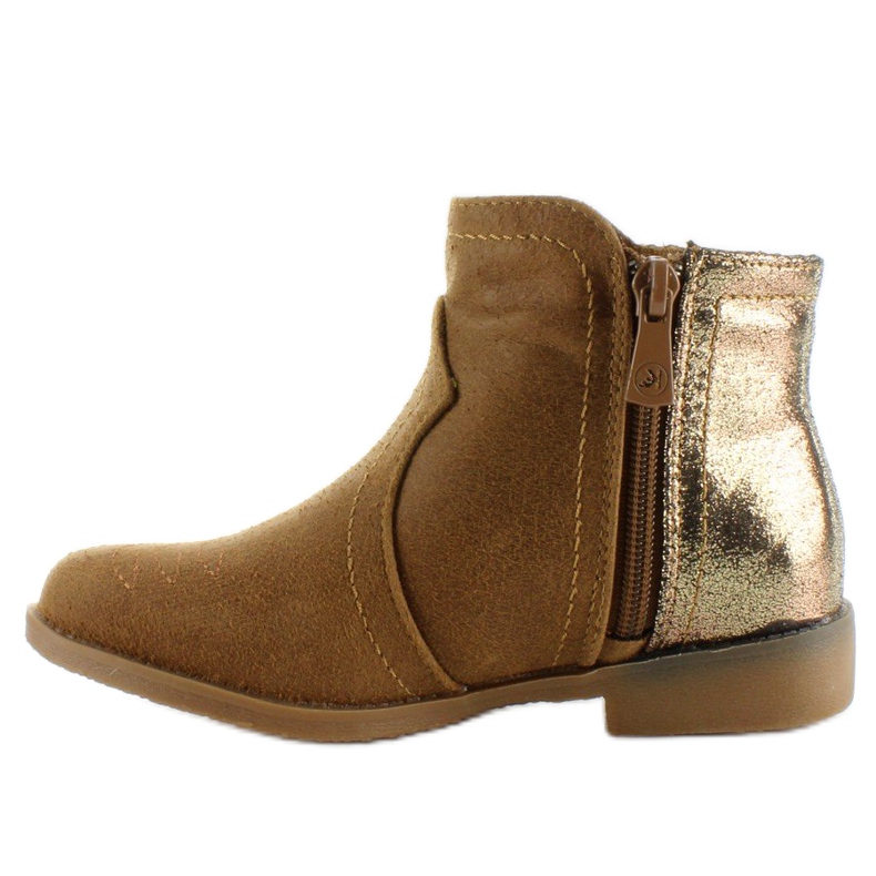 Bottines Chelsea pour enfants k1647301 Camel brun 1